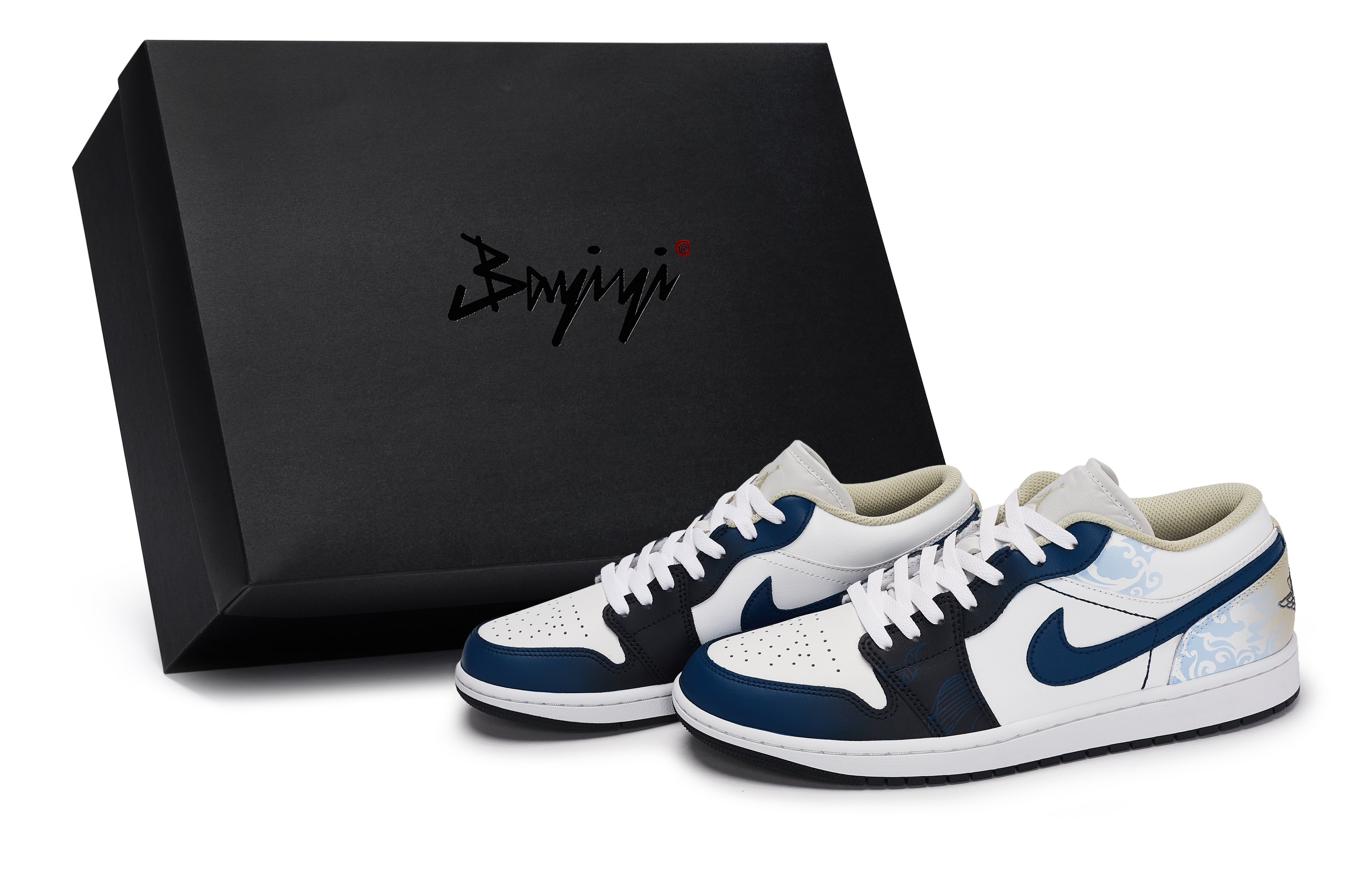 

Jordan Баскетбольные кроссовки Air 1 Vintage, низкие, мужские, цвет: черный/белый/синий/коричневый