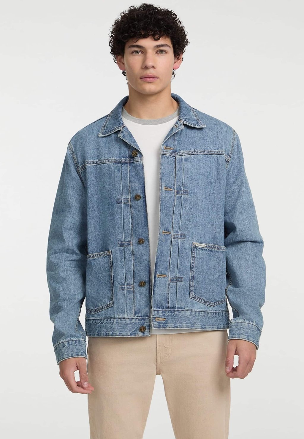 

Джинсовая куртка Guess Jeans, светло-голубой