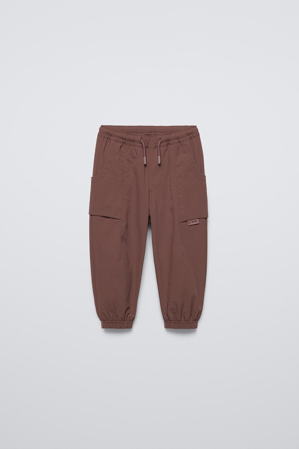 

Технические брюки с подкладкой и этикеткой ZARA, бордовый