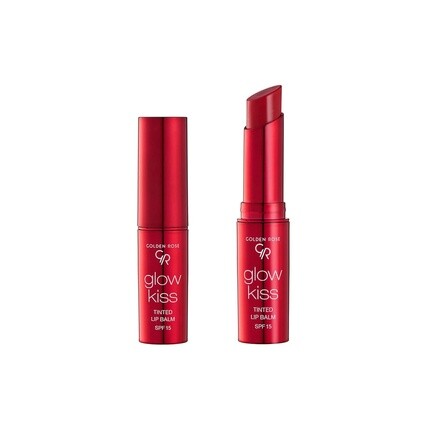 Golden Rose Косметика Glow Kiss Tinted Lip Balm With Spf15 Vegan Formula Strawberry — фото 3