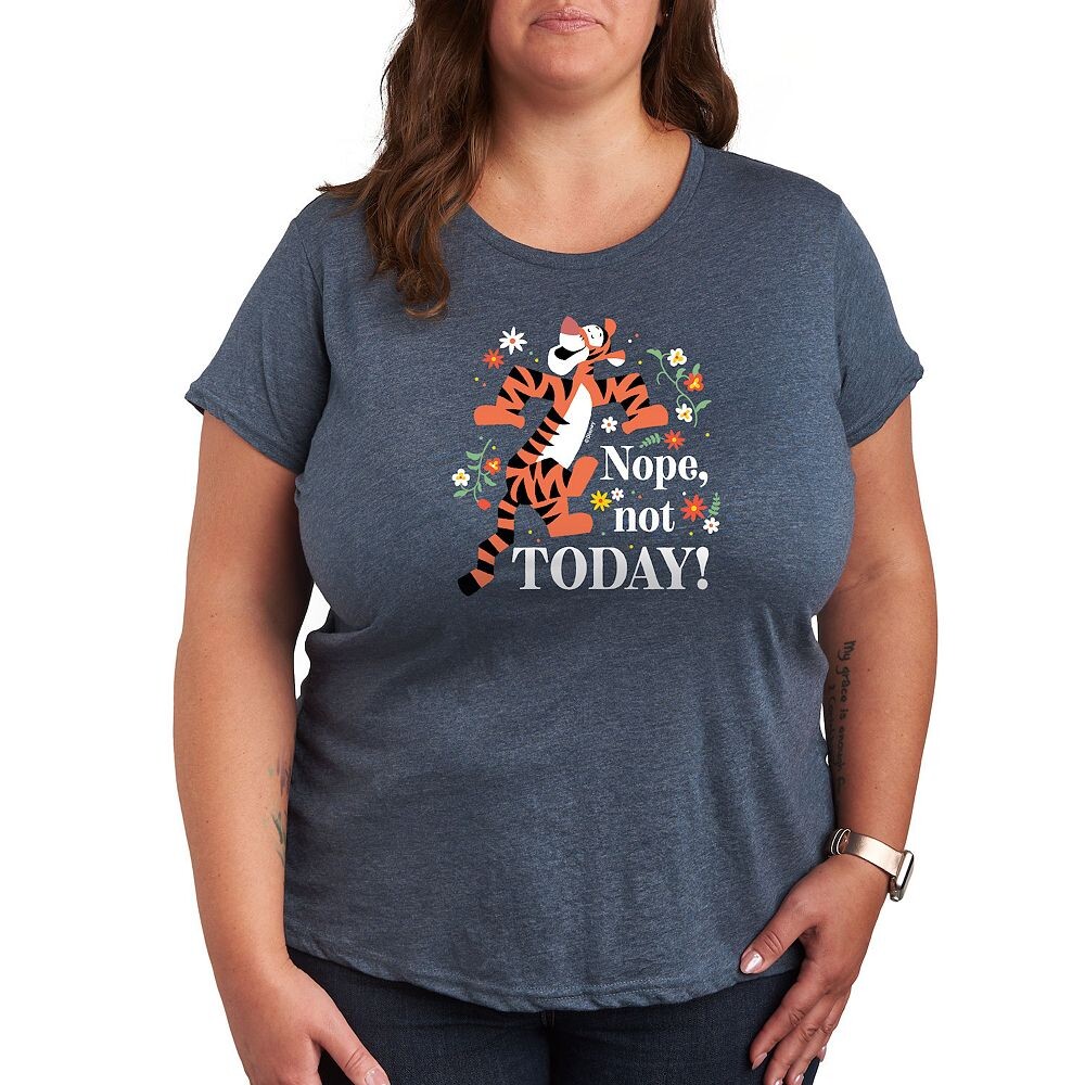 

Футболка Disney's Winnie The Pooh Tigger Plus Nope Not Today с рисунком, цвет Heather Blue