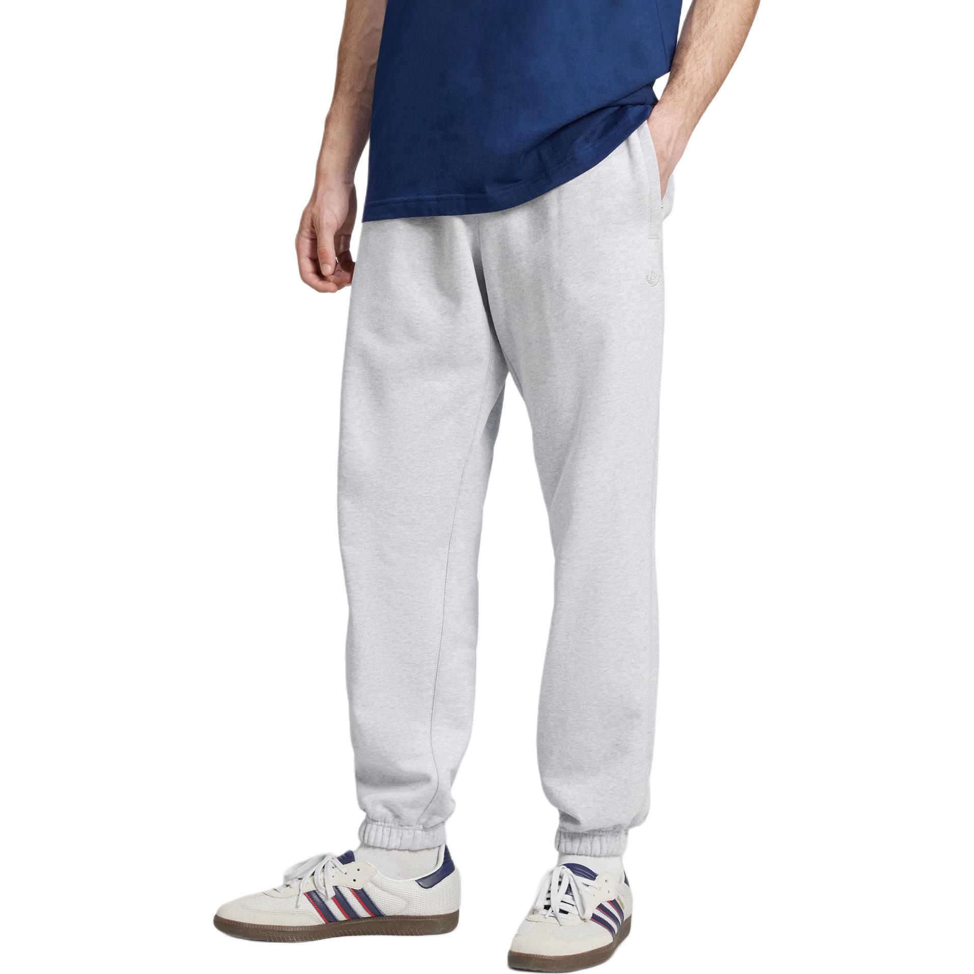 Эластичные спортивные брюки Premium Essentials FW24 мужские Light Heather Gray Adidas Originals, серый — фото 4