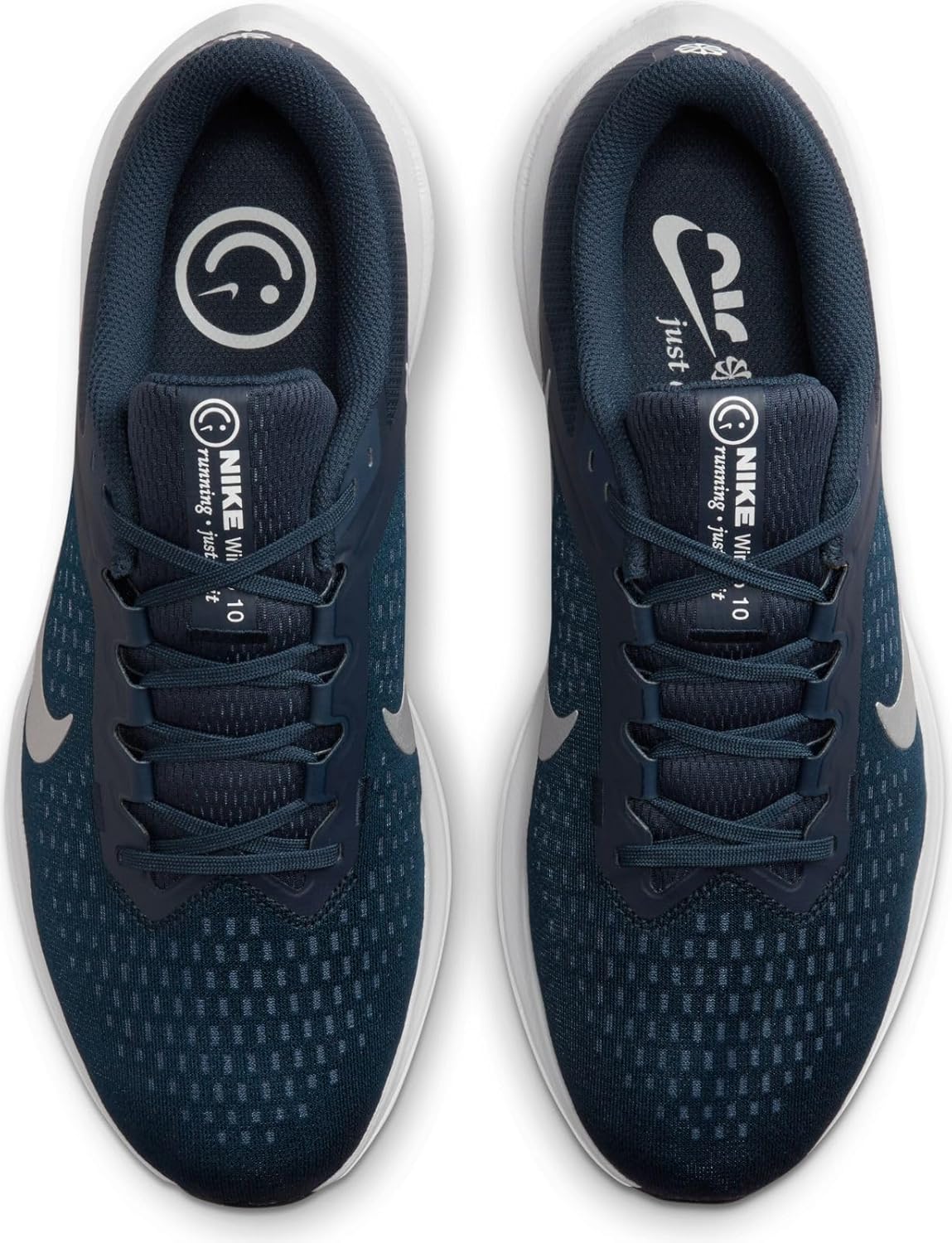 Мужские кроссовки Nike Air Winflo 10, College Navy Metallic Silver — фото 3