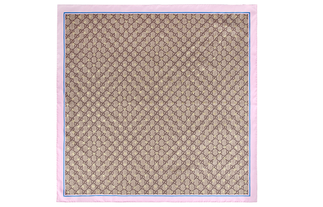 

Шелковый шарф Women's GUCCI, khaki