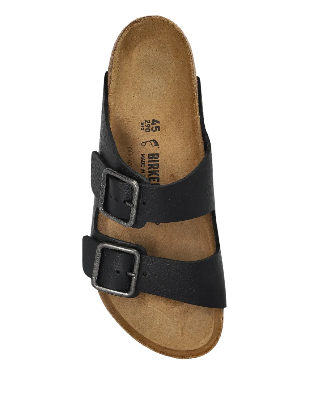 Сандалии Arizona с ремешками и проволочной пряжкой Birkenstock, черный — фото 3