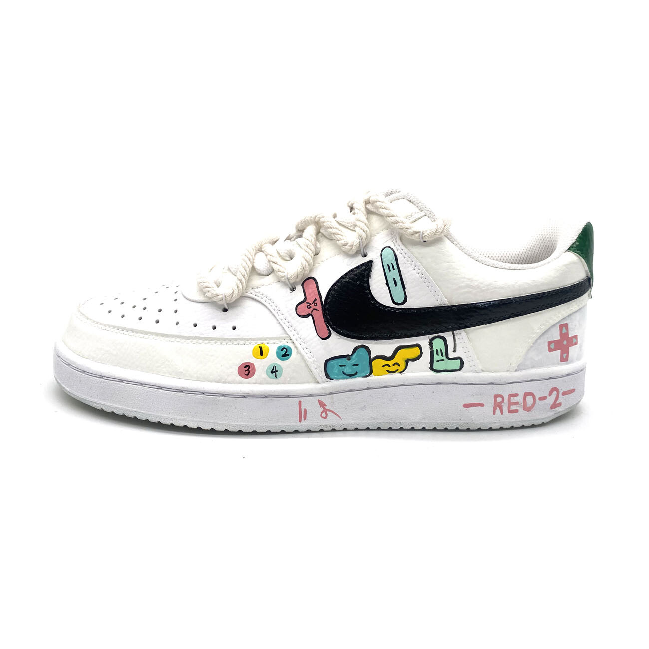 

Кроссовки Nike Court Vision 1 Skateboarding Shoes Unisex Low-top White, белый