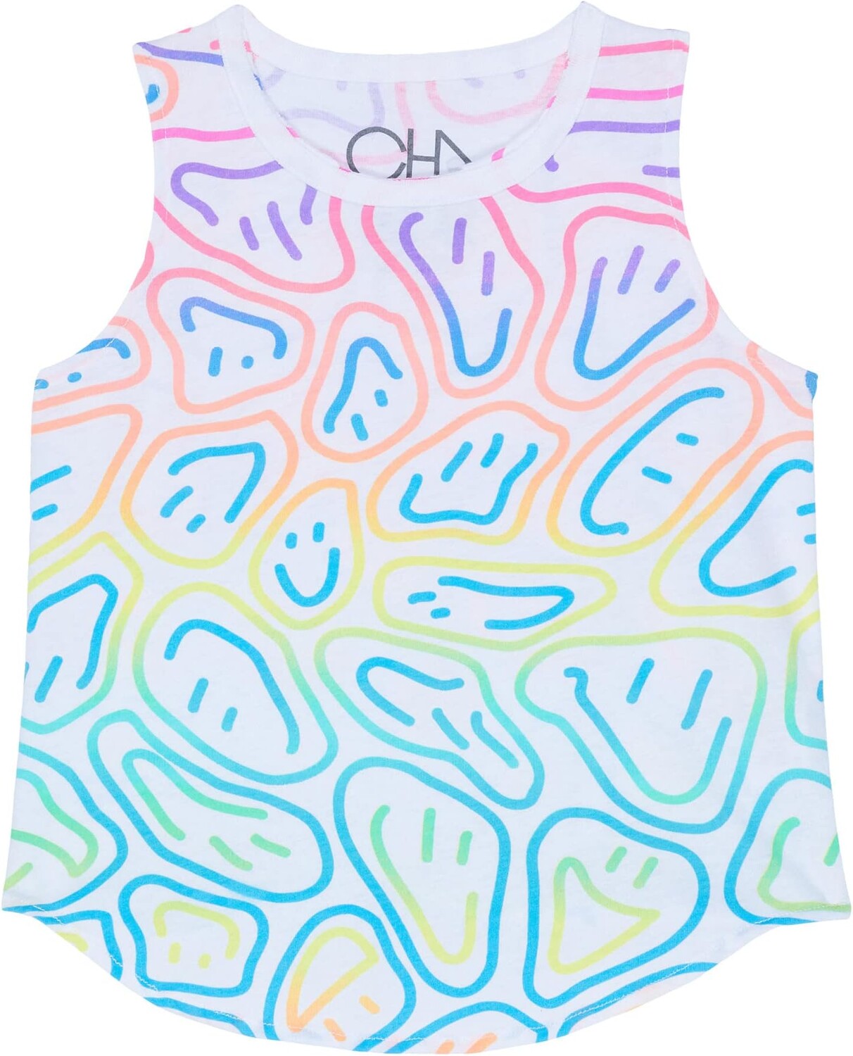 

Рубашка Chaser Silly Smiley Shirttail Muscle, белый