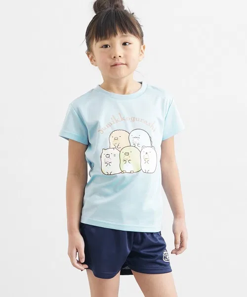 Пижама Sumikko Gurashi эстермеш с коротким рукавом, сакс-блю