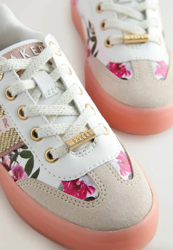 Кроссовки с обычной посадкой и ленточной системой Baker By Ted Baker, Floral — фото 4