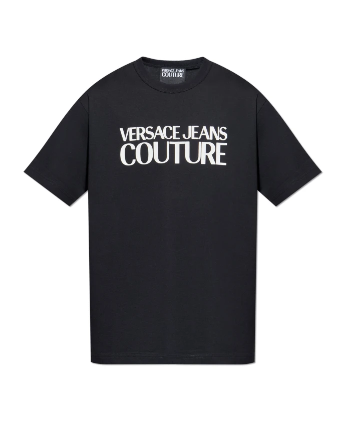 

Футболка с напечатанным логотипом Versace Jeans Couture, черный
