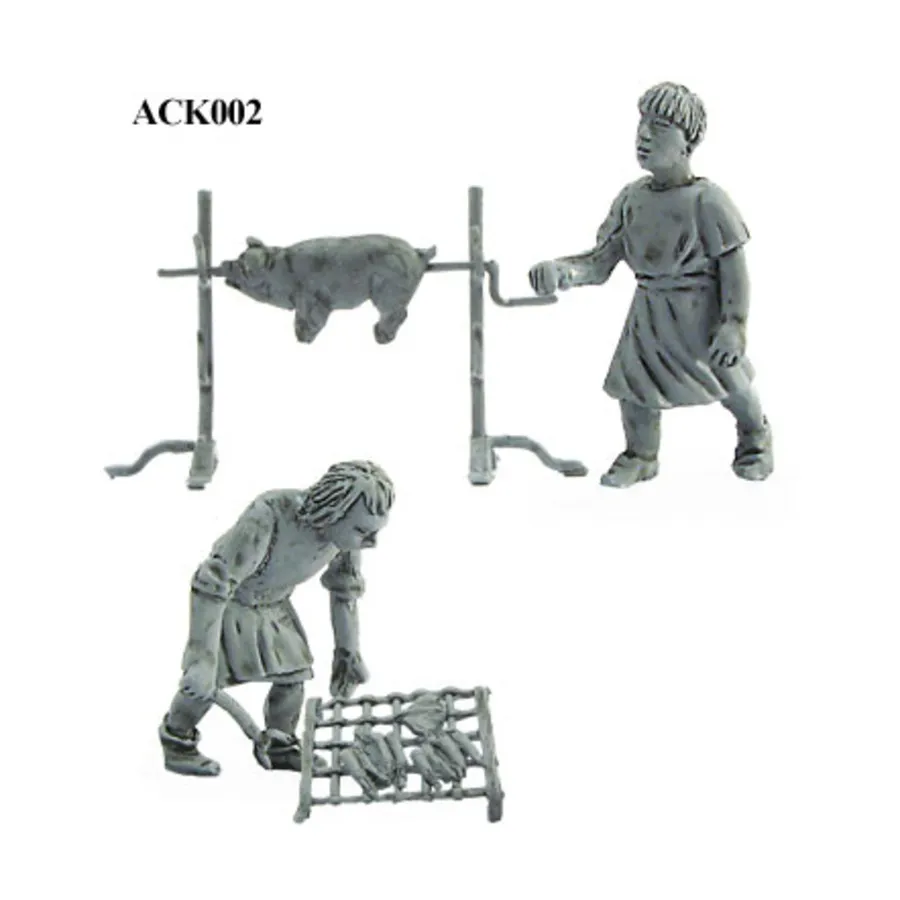 

Повара с курицей и свининой, Historical Miniatures - Medieval - Citizens (28mm) (Mirliton SG)