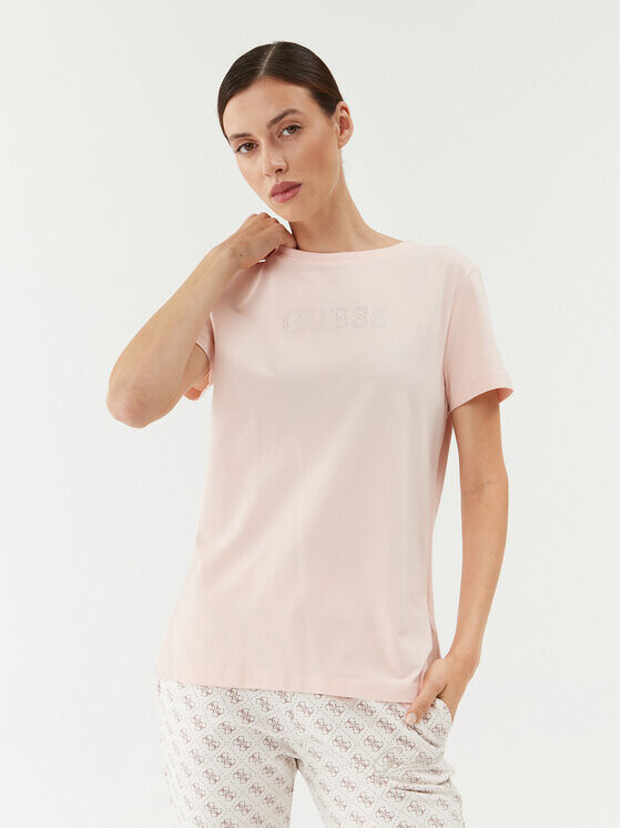 

Футболка стандартного кроя Guess, экрю