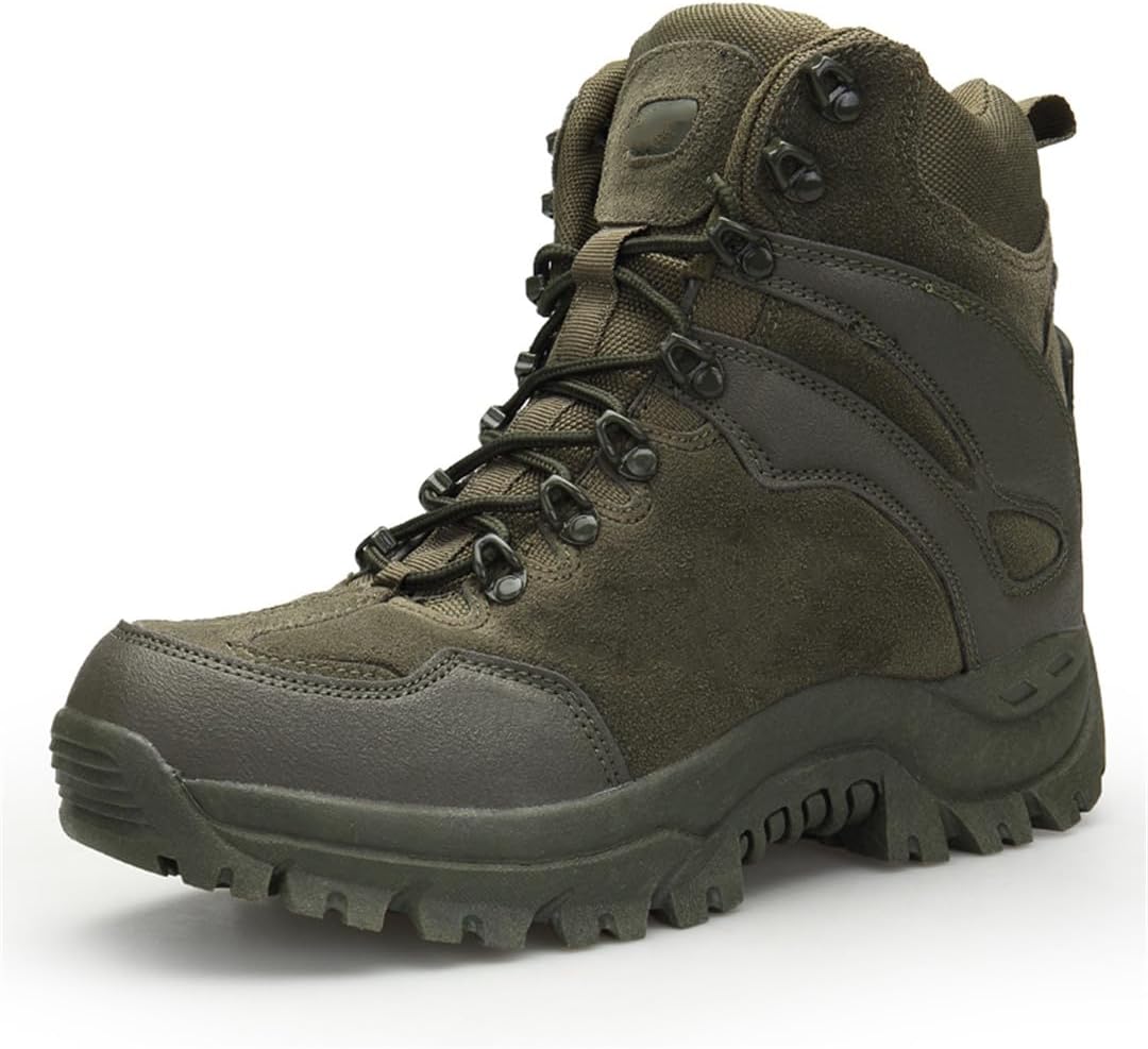 

Тактические ботинки для мужчин, военные ботинки с боковой молнией, противоскользящие боевые ботинки, рабочая защитная обувь Suwequest, Eur 39 EN8