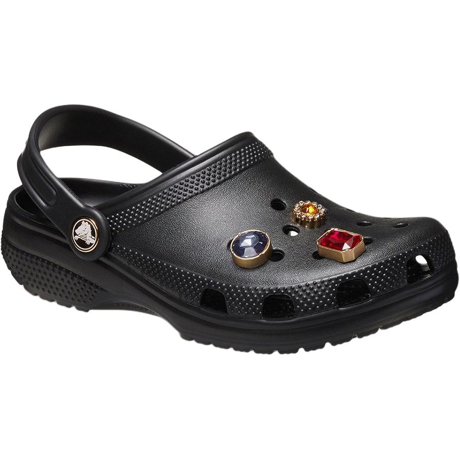 Детские классические клоги устойчивые к истиранию дышащие клоги Crocs, черный — фото 4