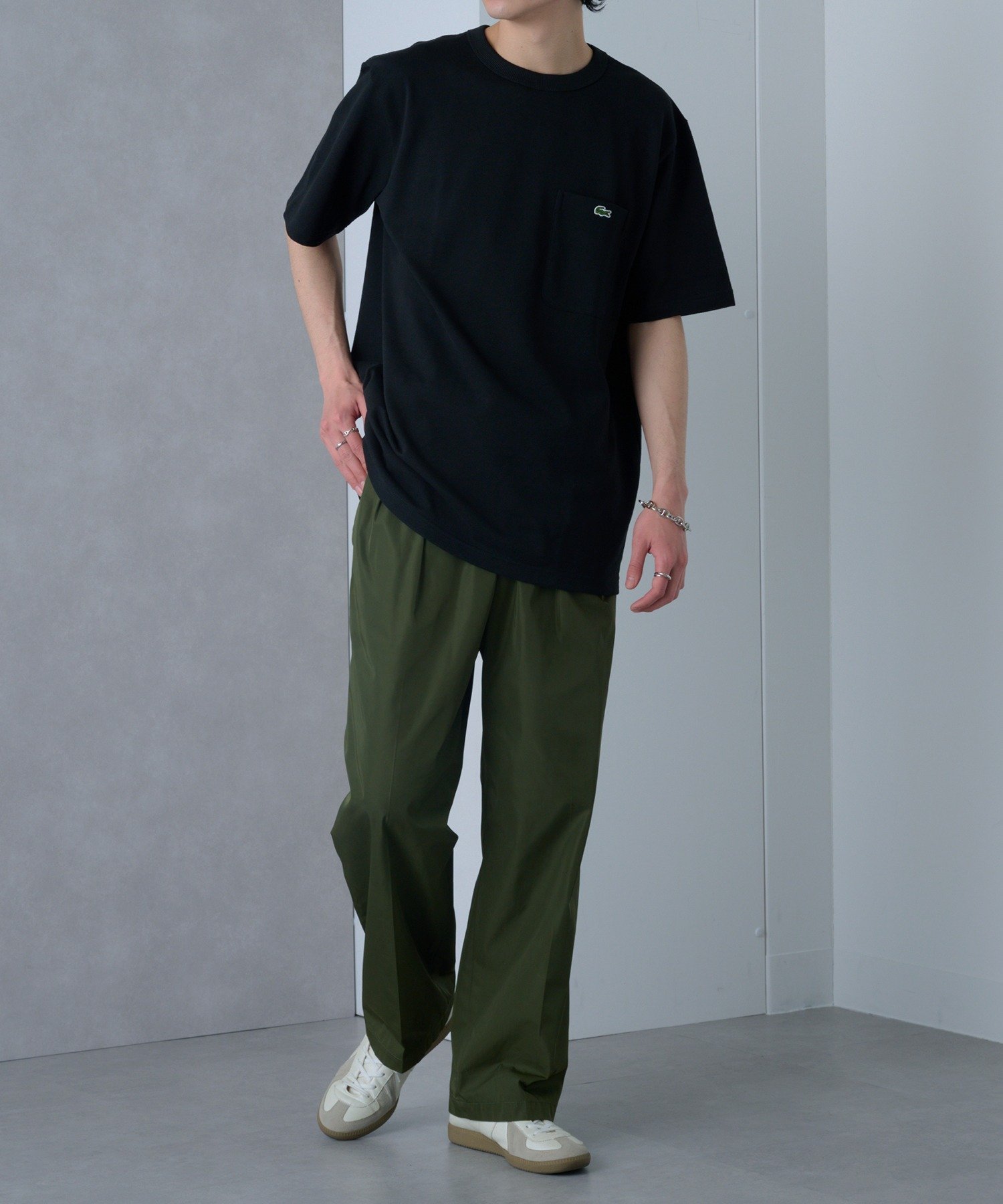 Футболка Lacoste Pique TH4921-99, черная — фото 4