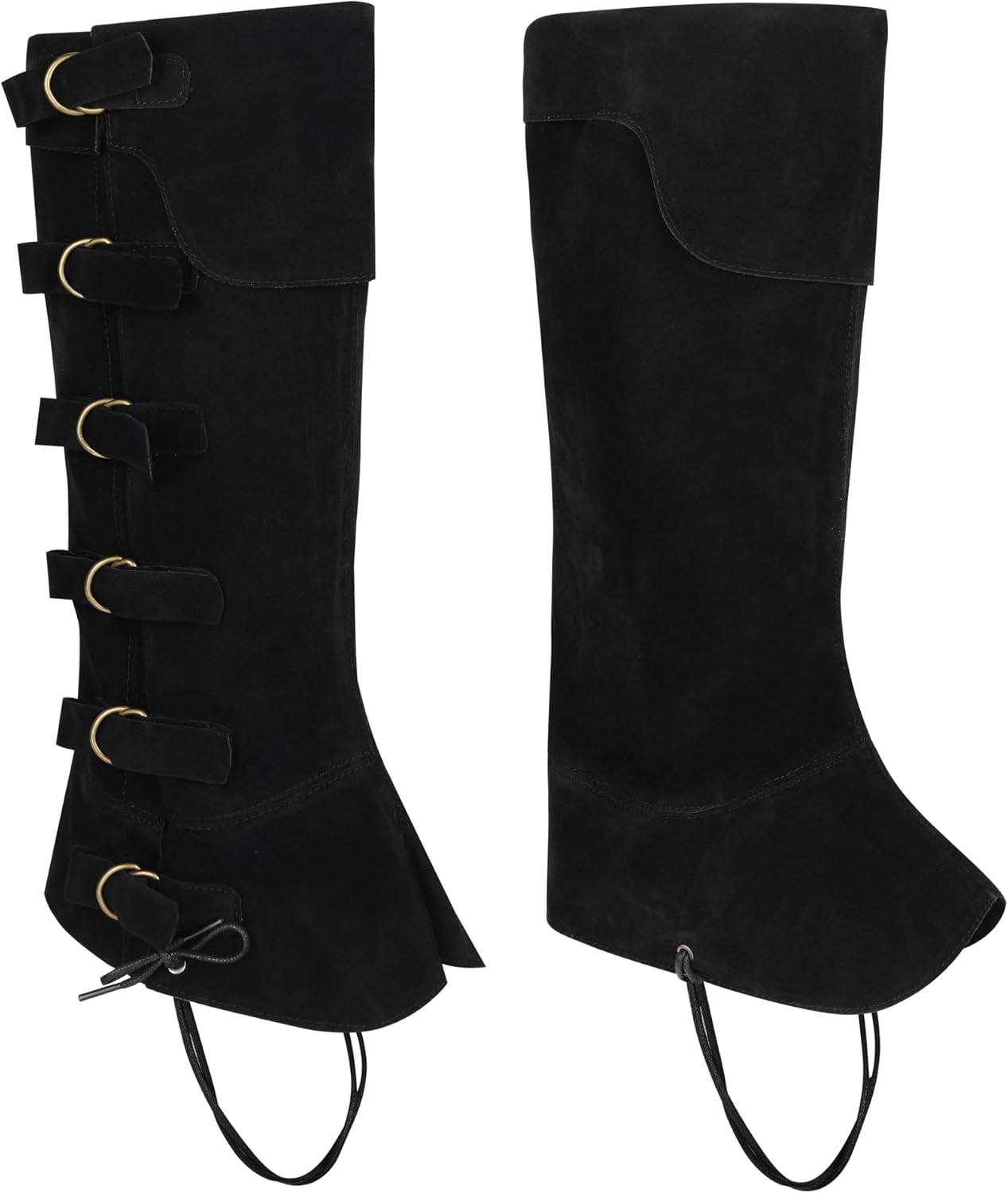 

Мужские средневековые накладки на ботинки, накладки на ботинки для Хэллоуина, ренессансные и стимпанк накладки на обувь, гамаши для косплея Fornyin, черный