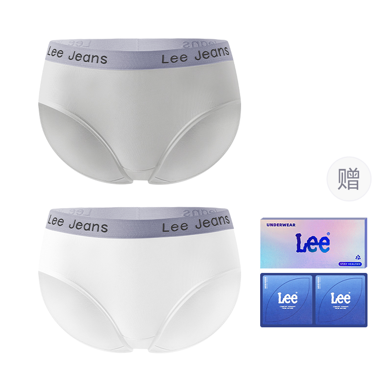 

Классические 101 трусы женские подарочный набор из 2 полосок Lee, белый