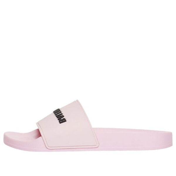 Тапочки pool slides 'pink' Balenciaga, розовый