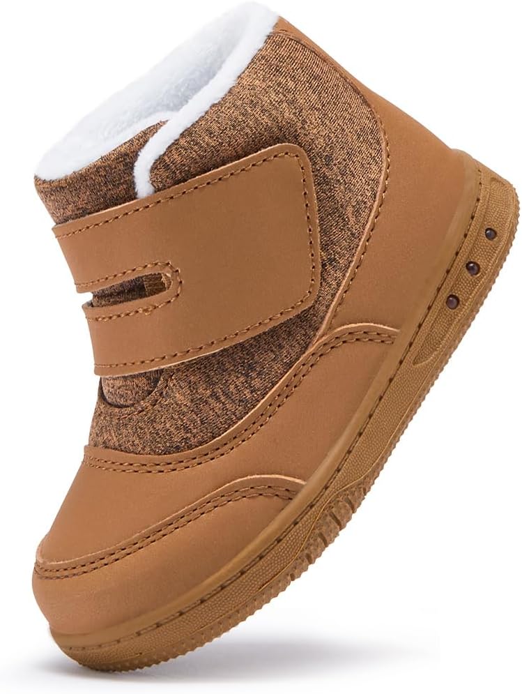 

Детские зимние ботинки BMCiTYBM для мальчиков и девочек, легкие, для холодной погоды и активного отдыха (для малышей), коричневый