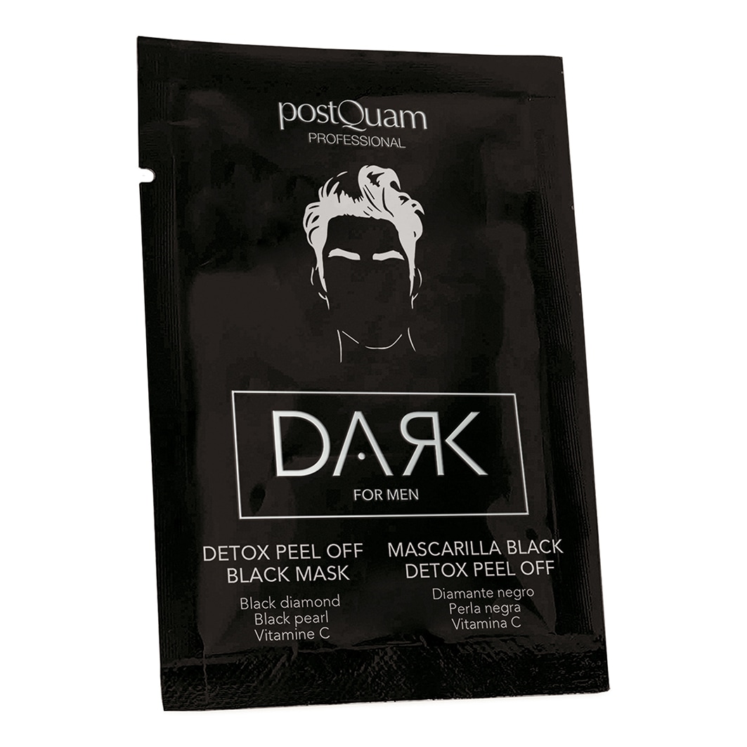 

Очищающий крем для лица detox black mask peel off men sachets Postquam, объем 10 мл