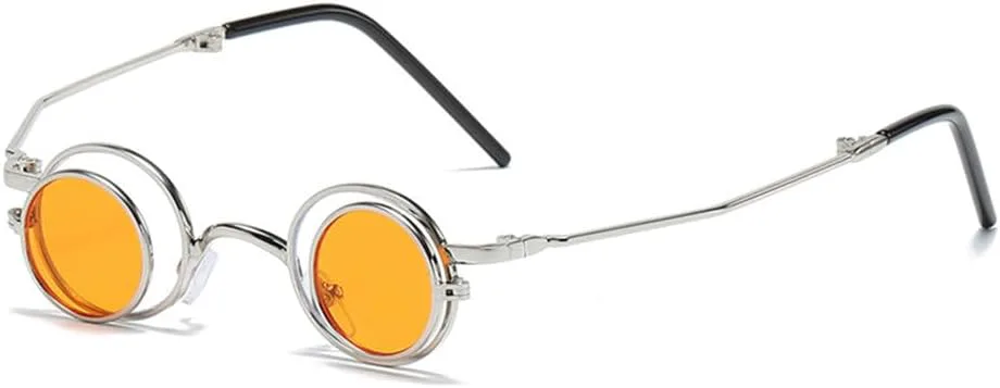 

Стильные повседневные солнцезащитные очки-раскладушки для женщин, маленькие круглые складные очки, модные очки с защитой от УФ-излучения UV400 KTUCN, Hd6