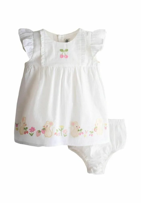 Повседневное платье стандартного кроя Jojo Maman Bébé, White