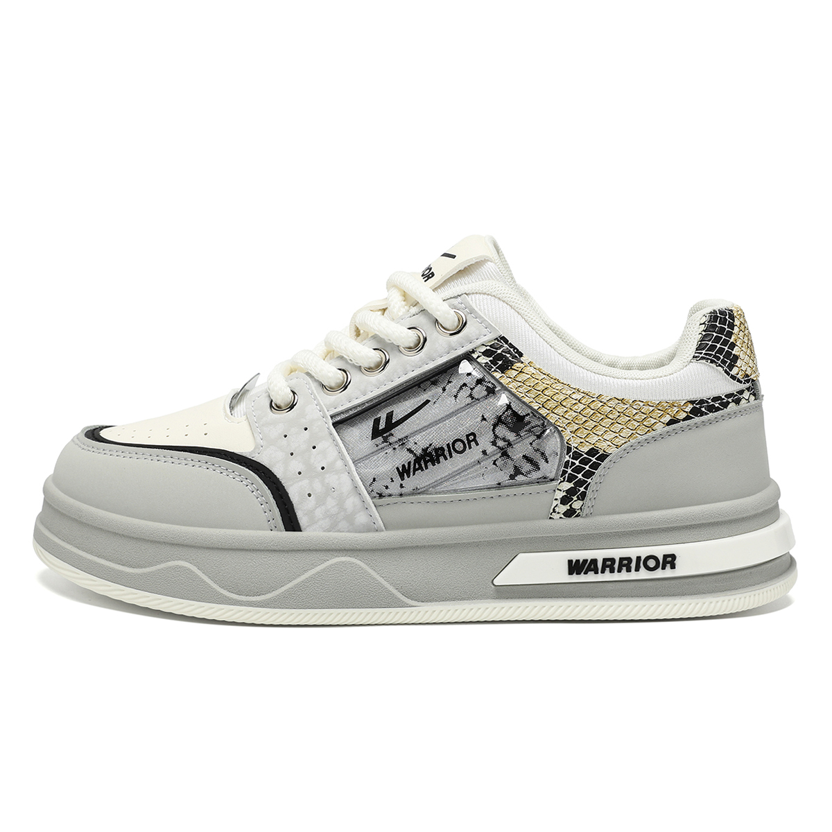 

WARRIOR Кроссовки для скейтбординга мужские низкие бежево-серые/black