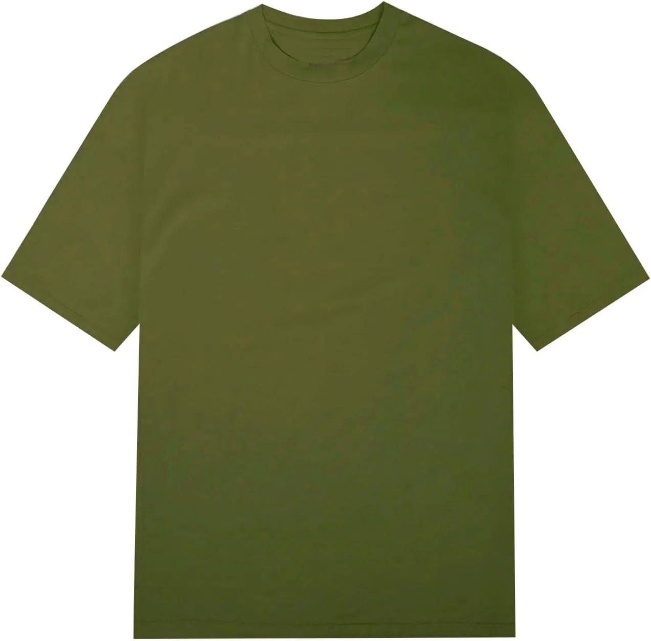 Мужская футболка с коротким рукавом и круглым вырезом из плотного хлопка, повседневная, спортивная, свободного кроя, модная летняя одежда 2024 года — фото 4