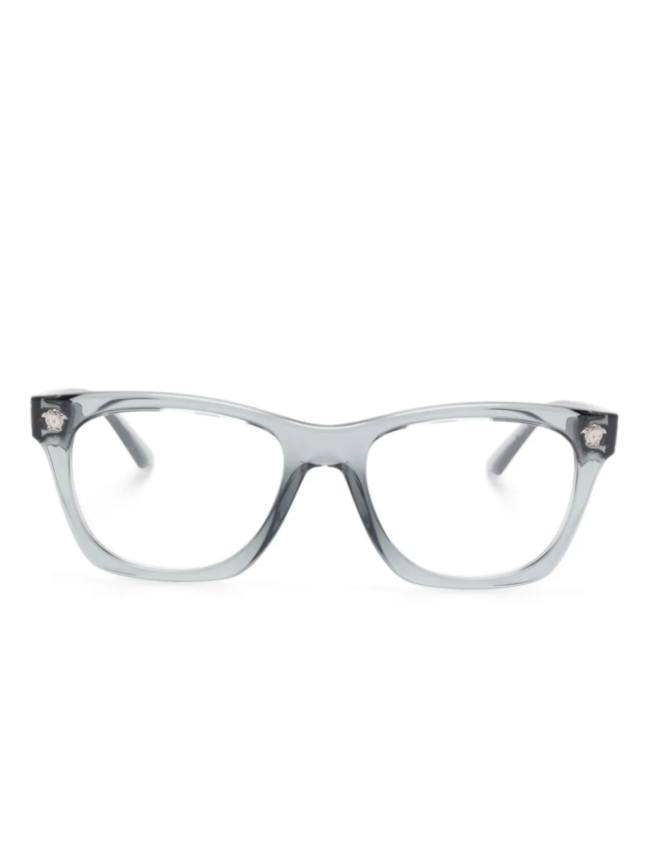 

Очки в квадратной оправе Versace Eyewear, серый