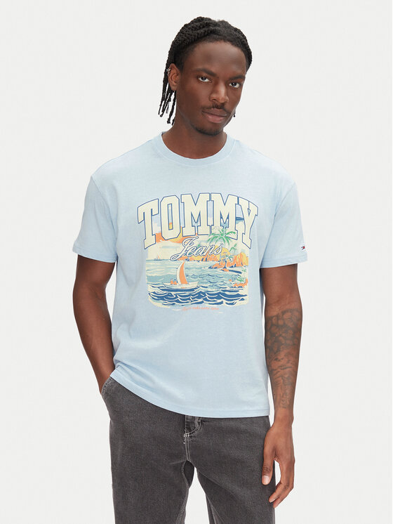 

Футболка свободного кроя Arch Sailing DM0DM21867 Tommy Jeans, голубой
