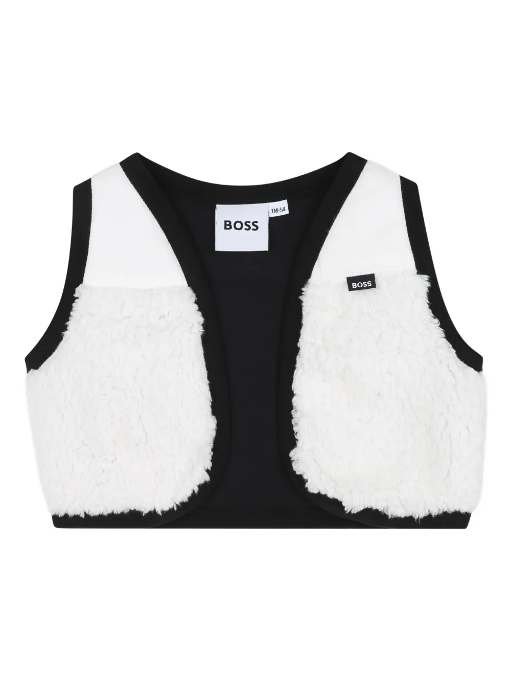 Комбинезон в горох с длинными рукавами Boss Kidswear, черный — фото 3