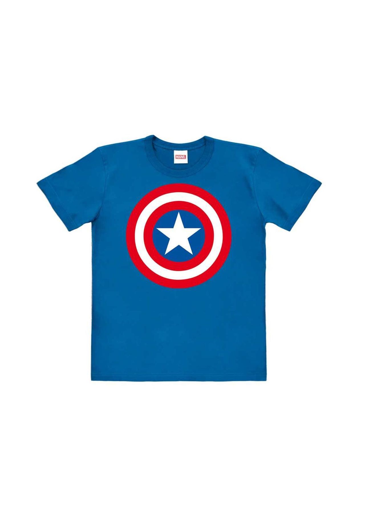 

Футболка Organic Kids Капитан Америка - Щит LOGOSHIRT, синий