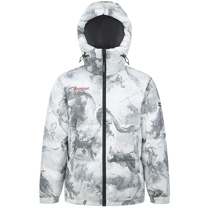 

BOSIDENG Модная спортивная коллекция пуховик унисекс, Dragon Soaring Light Gray | 9AK3