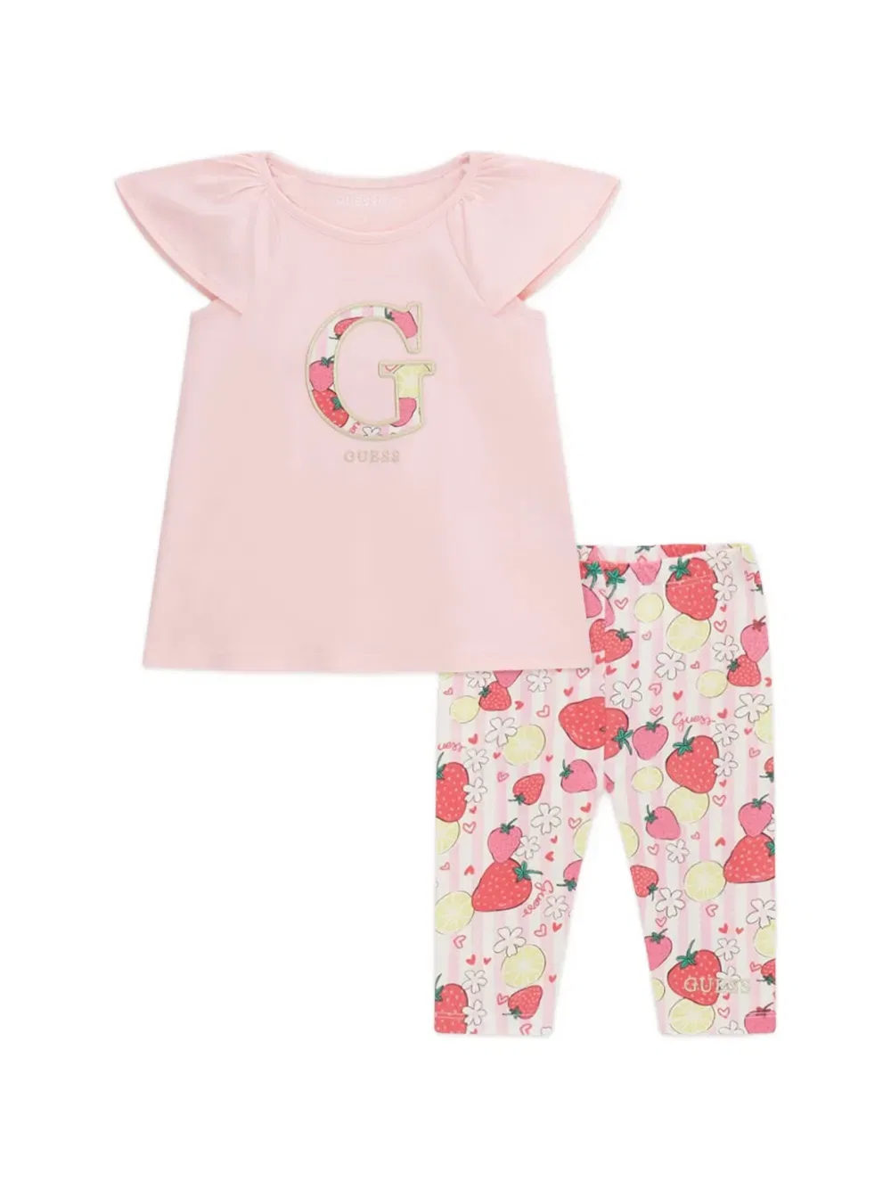 Комплект с принтом Guess Kids, розовый