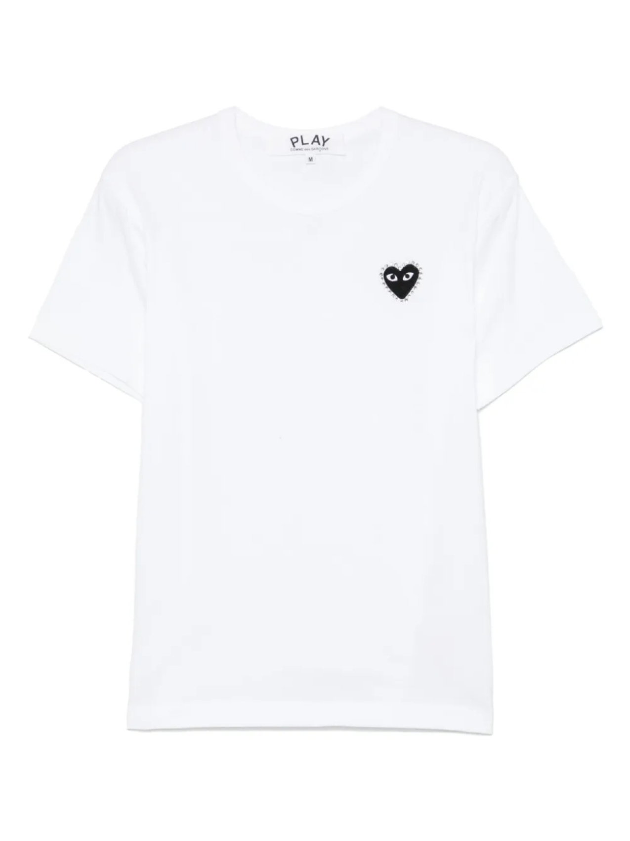 

Футболка с эмблемой из стразов Comme Des Garçons Play, белый