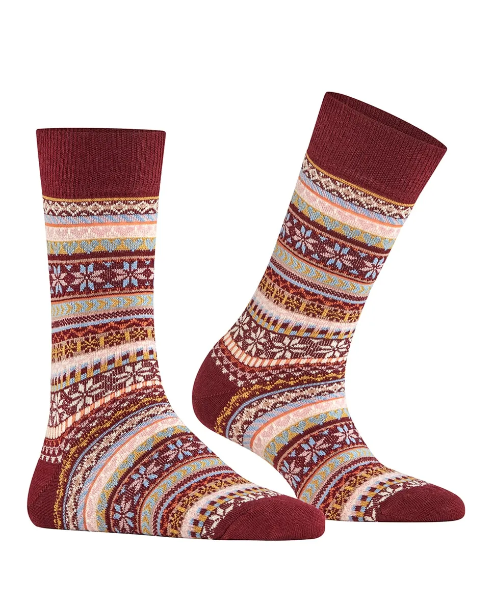 

Женские носки с узором Burlington, красный