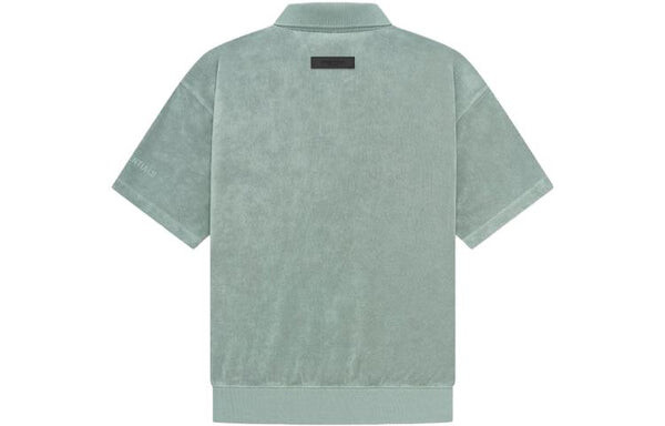 Футболка-поло Fear of God Essentials на резинке, серо-зеленый — фото 2
