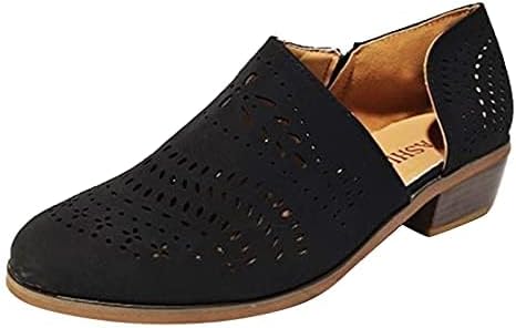 

Женские ботильоны Hbeylia, бохо стиль, круглый носок, с вырезами, модель на каблуке средней высоты, слипоны, ботинки до щиколотки, обувь для прогулок, женские, бохо, пляжные и туристические сандалии, черный