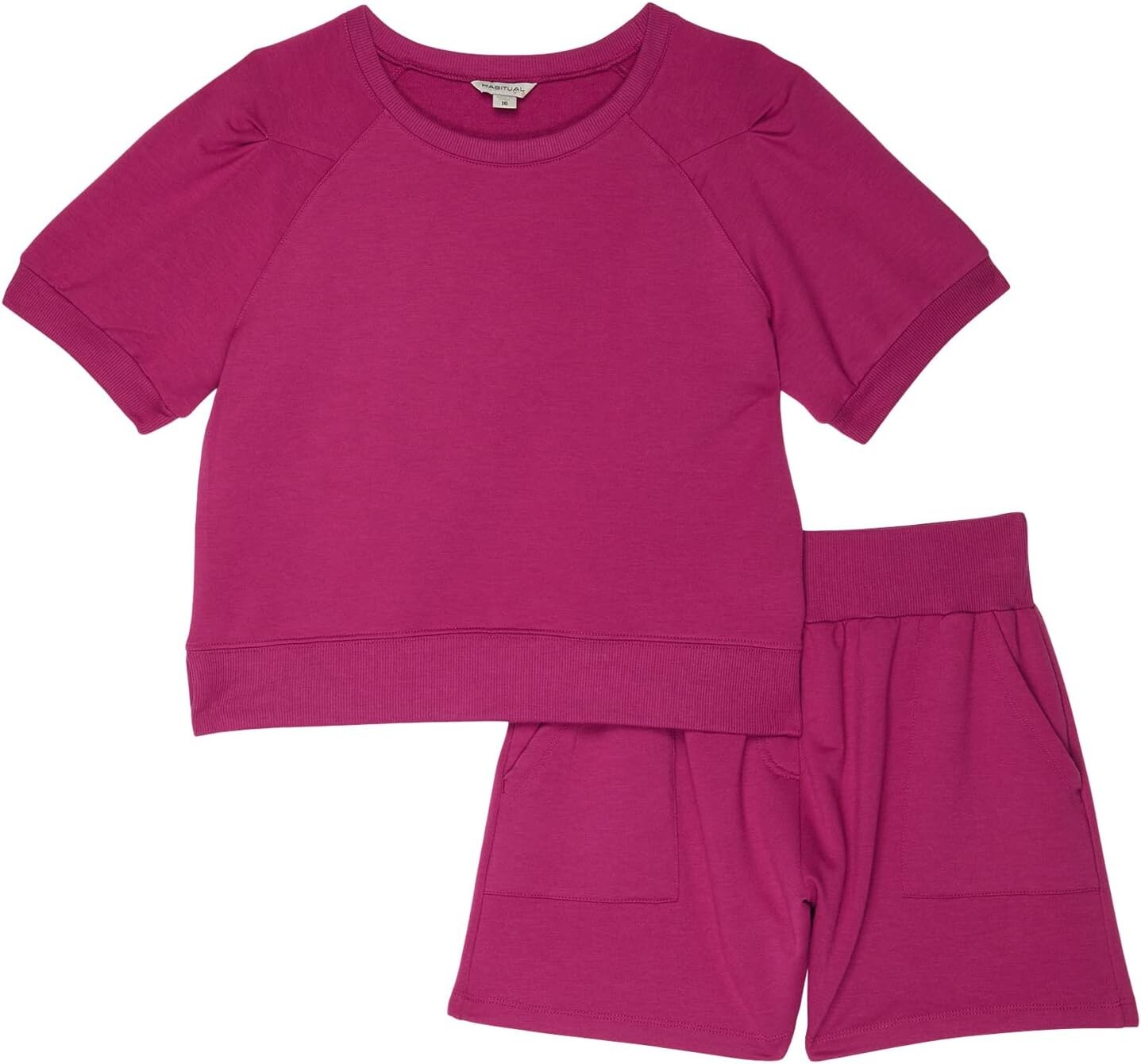 

Детский набор HABITUAL girl French Terry Shorts Set, цвет Dark Pink