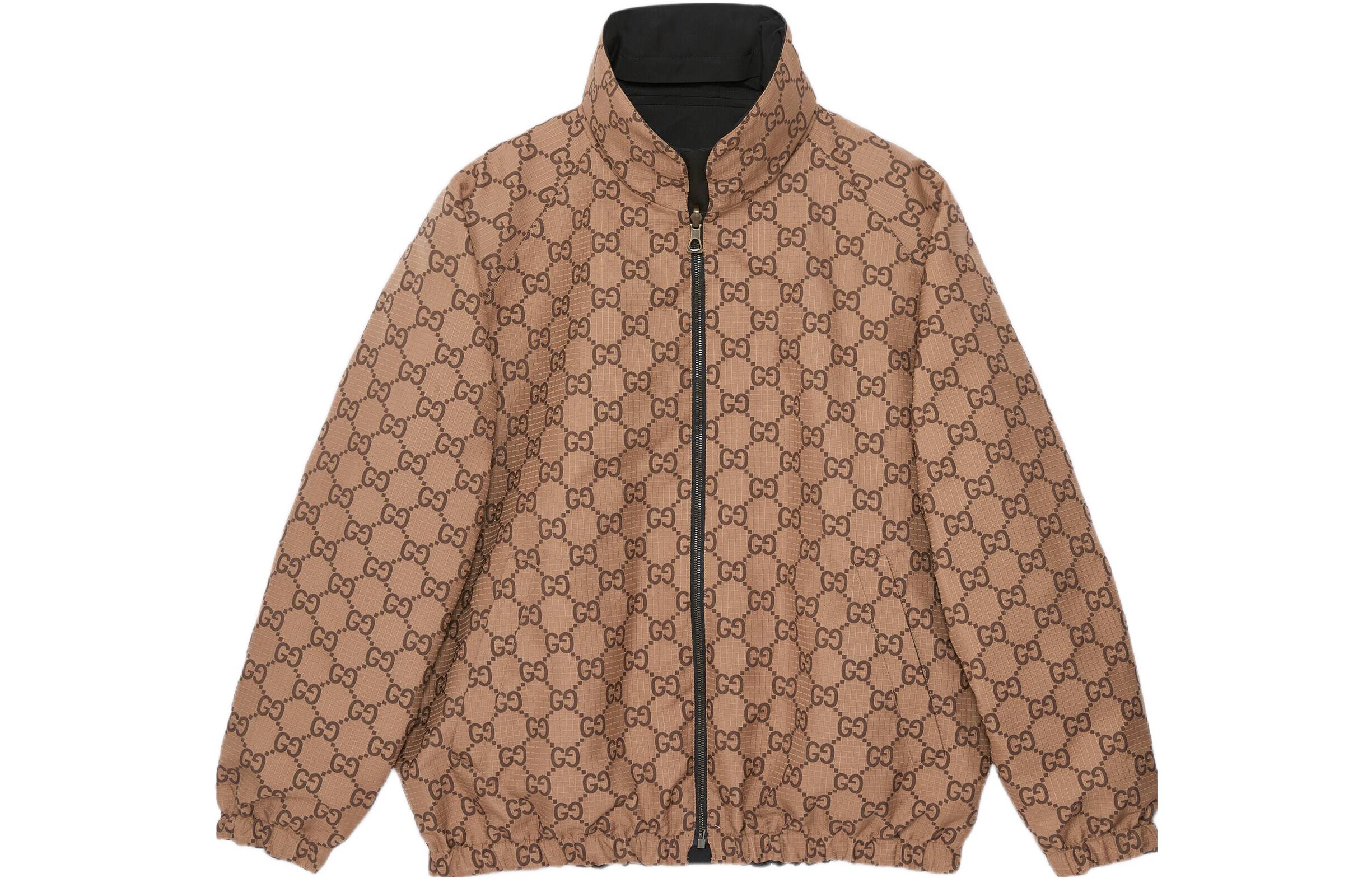 

Gg Supreme Двусторонняя Куртка GUCCI, Коричнево-Черная, Черный, Gg Supreme Двусторонняя Куртка GUCCI, Коричнево-Черная