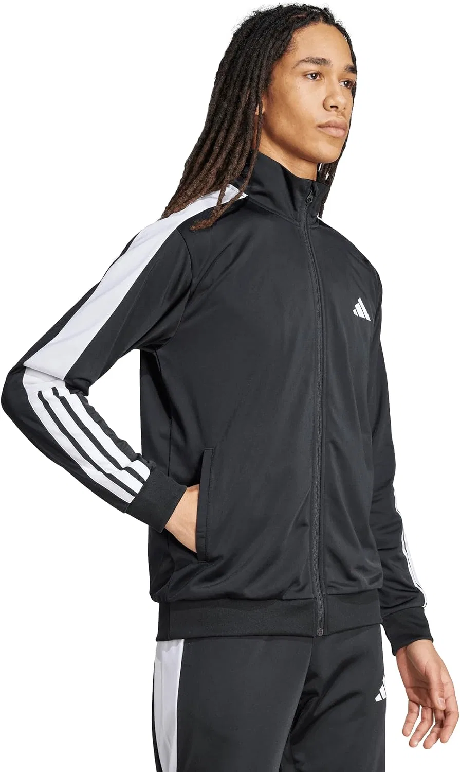 Куртка спортивная Colorblock, adidas, черный/белый — фото 2