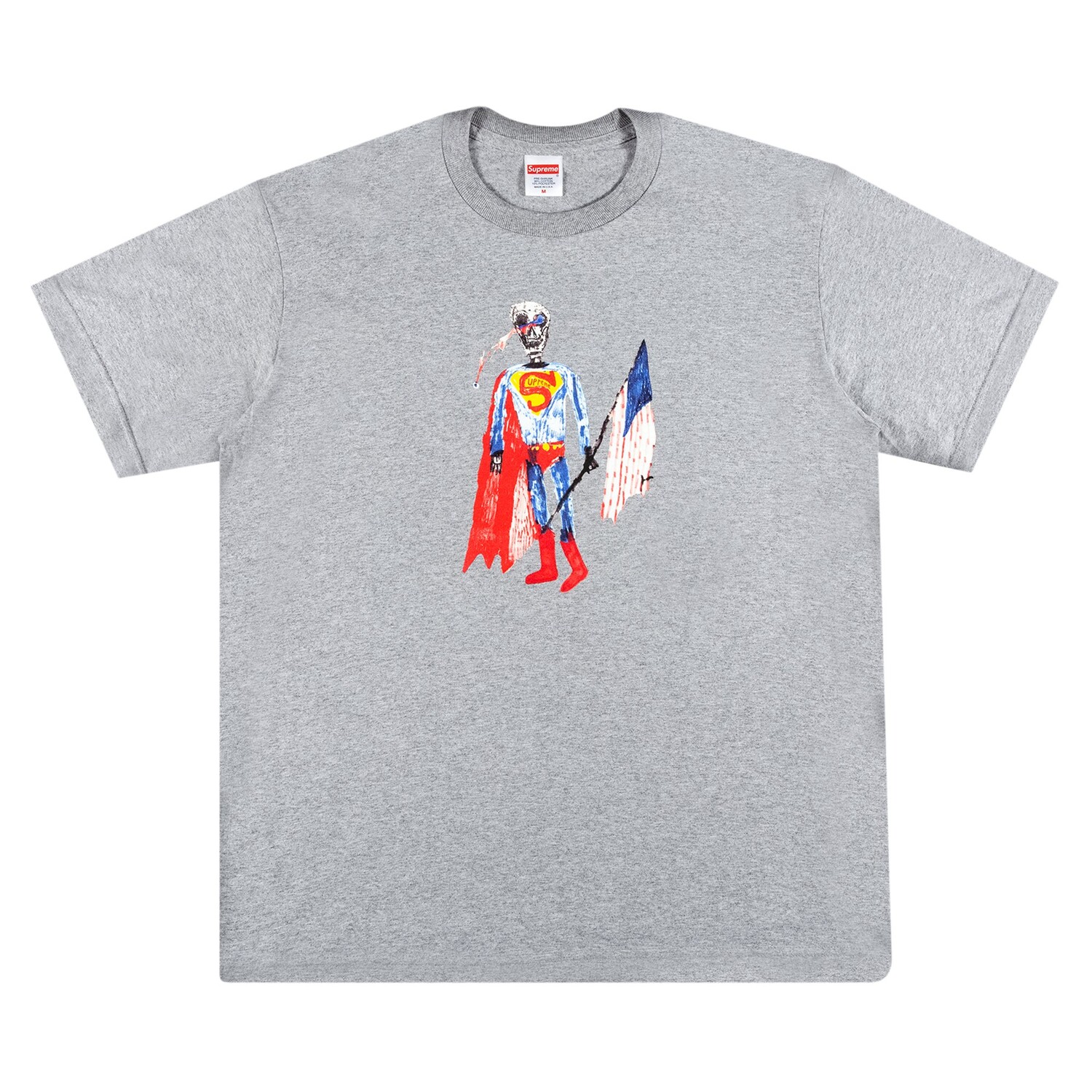 

Футболка Supreme Skeleton Heather Grey