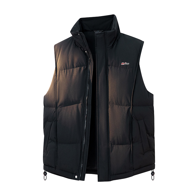 

Жилет Unisex Stand Collar утепленный с флисовой подкладкой Others WARRIOR, черный (diy badge)