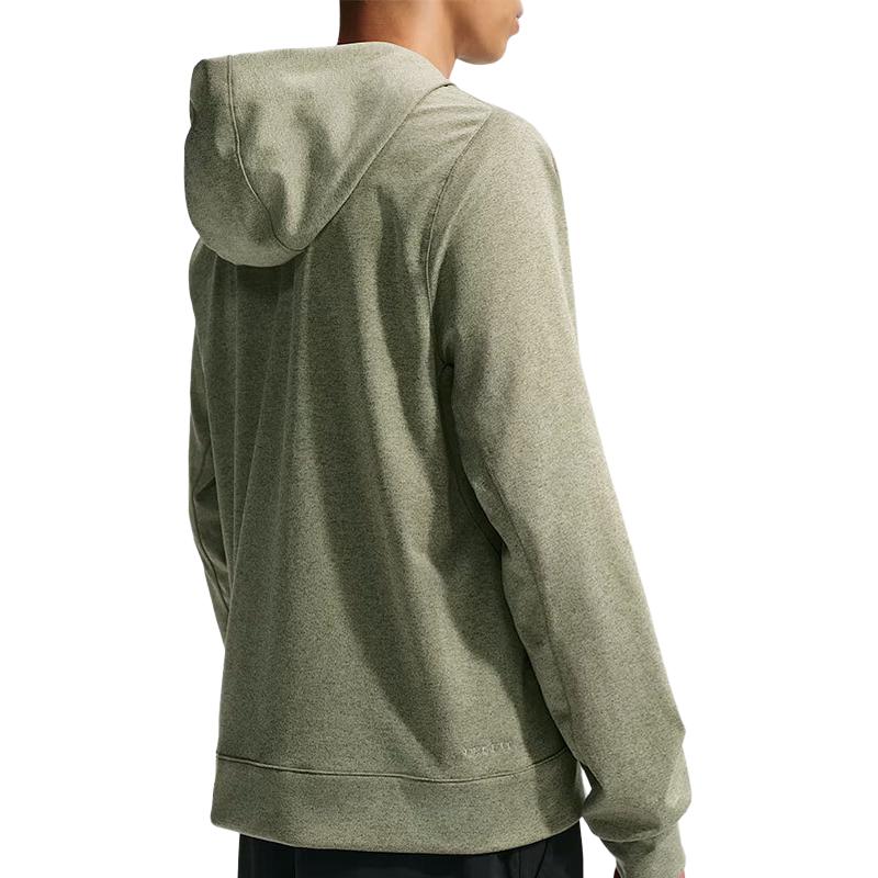 Nike Толстовка мужская оливково-зеленая с капюшоном Moderate Regular — фото 3