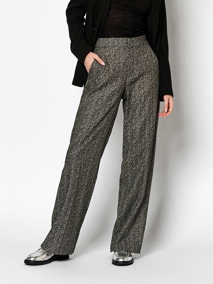 

Rosner Брюки Marlene "Mara" в черно-кремовом цвете