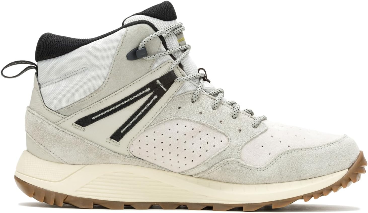 Мужские водонепроницаемые кожаные ботинки Merrell Wildwood Mid, Fog — фото 2