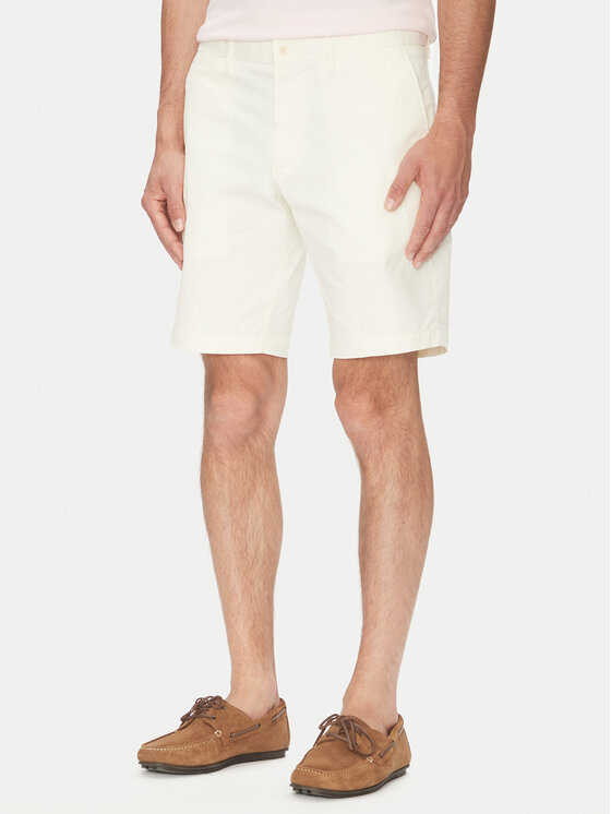 

Шорты из ткани обычного кроя Brooklyn MW0MW23563 Tommy Hilfiger, экрю