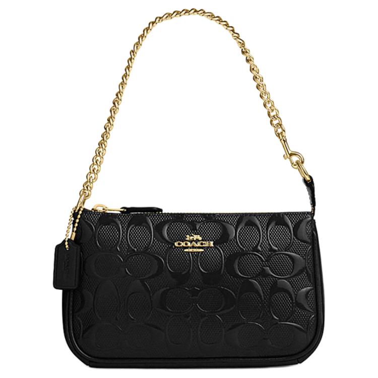 

Нолита Кожаная Сумка Через Плечо Маленькая Унисекс Черная COACH