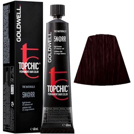 

5N@RR Светло-коричневый насыщенно-красный Topchic The Naturals 60 мл Goldwell