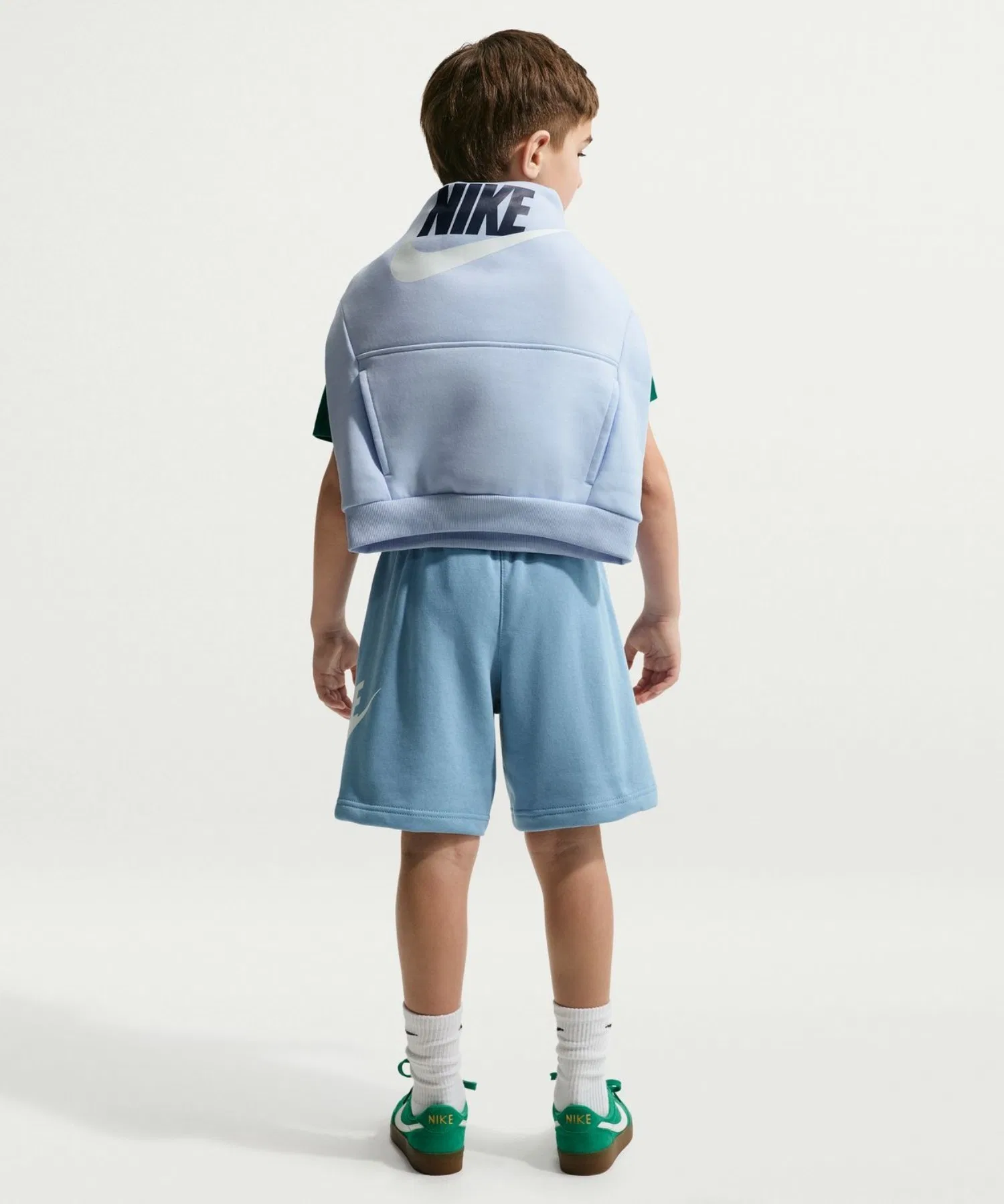 Детские шорты Nike Club Fleece Hybrid чёрные — фото 3